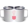 10 oz. White Stainless Steel Coffee Mug Thumbnail