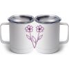 10 oz. White Stainless Steel Coffee Mug Thumbnail