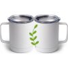 10 oz. White Stainless Steel Coffee Mug Thumbnail