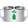10 oz. White Stainless Steel Coffee Mug Thumbnail