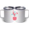 10 oz. White Stainless Steel Coffee Mug Thumbnail