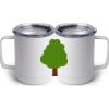 10 oz. White Stainless Steel Coffee Mug Thumbnail