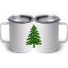 10 oz. White Stainless Steel Coffee Mug Thumbnail