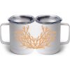10 oz. White Stainless Steel Coffee Mug Thumbnail