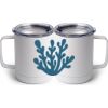 10 oz. White Stainless Steel Coffee Mug Thumbnail