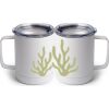 10 oz. White Stainless Steel Coffee Mug Thumbnail