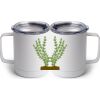 10 oz. White Stainless Steel Coffee Mug Thumbnail