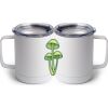 10 oz. White Stainless Steel Coffee Mug Thumbnail