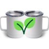 10 oz. White Stainless Steel Coffee Mug Thumbnail