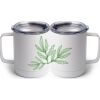 10 oz. White Stainless Steel Coffee Mug Thumbnail