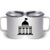 10 oz. White Stainless Steel Coffee Mug Thumbnail