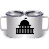 10 oz. White Stainless Steel Coffee Mug Thumbnail