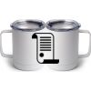 10 oz. White Stainless Steel Coffee Mug Thumbnail