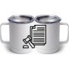 10 oz. White Stainless Steel Coffee Mug Thumbnail