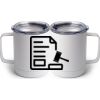 10 oz. White Stainless Steel Coffee Mug Thumbnail