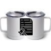 10 oz. White Stainless Steel Coffee Mug Thumbnail