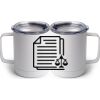 10 oz. White Stainless Steel Coffee Mug Thumbnail
