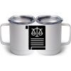 10 oz. White Stainless Steel Coffee Mug Thumbnail