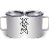 10 oz. White Stainless Steel Coffee Mug Thumbnail