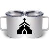 10 oz. White Stainless Steel Coffee Mug Thumbnail