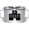 10 oz. White Stainless Steel Coffee Mug Thumbnail