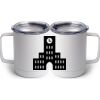 10 oz. White Stainless Steel Coffee Mug Thumbnail