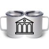 10 oz. White Stainless Steel Coffee Mug Thumbnail