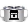 10 oz. White Stainless Steel Coffee Mug Thumbnail
