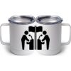 10 oz. White Stainless Steel Coffee Mug Thumbnail