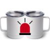 10 oz. White Stainless Steel Coffee Mug Thumbnail