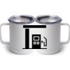 10 oz. White Stainless Steel Coffee Mug Thumbnail