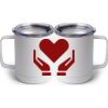 10 oz. White Stainless Steel Coffee Mug Thumbnail