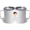 10 oz. White Stainless Steel Coffee Mug Thumbnail