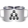 10 oz. White Stainless Steel Coffee Mug Thumbnail