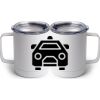 10 oz. White Stainless Steel Coffee Mug Thumbnail