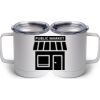 10 oz. White Stainless Steel Coffee Mug Thumbnail