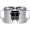 10 oz. White Stainless Steel Coffee Mug Thumbnail