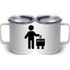 10 oz. White Stainless Steel Coffee Mug Thumbnail
