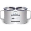 10 oz. White Stainless Steel Coffee Mug Thumbnail