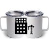 10 oz. White Stainless Steel Coffee Mug Thumbnail