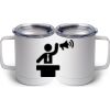 10 oz. White Stainless Steel Coffee Mug Thumbnail
