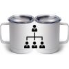 10 oz. White Stainless Steel Coffee Mug Thumbnail