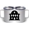 10 oz. White Stainless Steel Coffee Mug Thumbnail