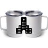 10 oz. White Stainless Steel Coffee Mug Thumbnail