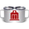 10 oz. White Stainless Steel Coffee Mug Thumbnail