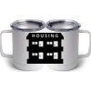 10 oz. White Stainless Steel Coffee Mug Thumbnail