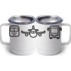10 oz. White Stainless Steel Coffee Mug Thumbnail