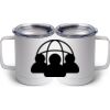 10 oz. White Stainless Steel Coffee Mug Thumbnail