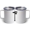 10 oz. White Stainless Steel Coffee Mug Thumbnail