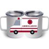 10 oz. White Stainless Steel Coffee Mug Thumbnail